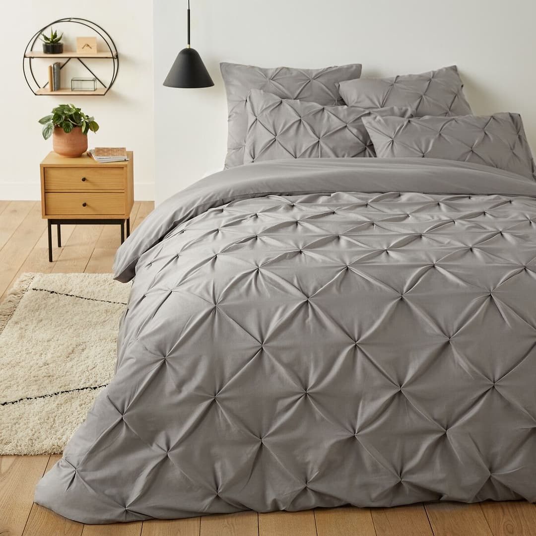 Beautiful bedroom with premium textiles